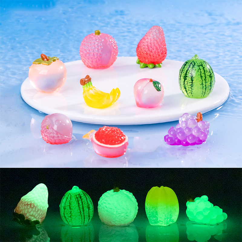 130クイズ袋 リアル感のある夜光フルーツのDIY置物